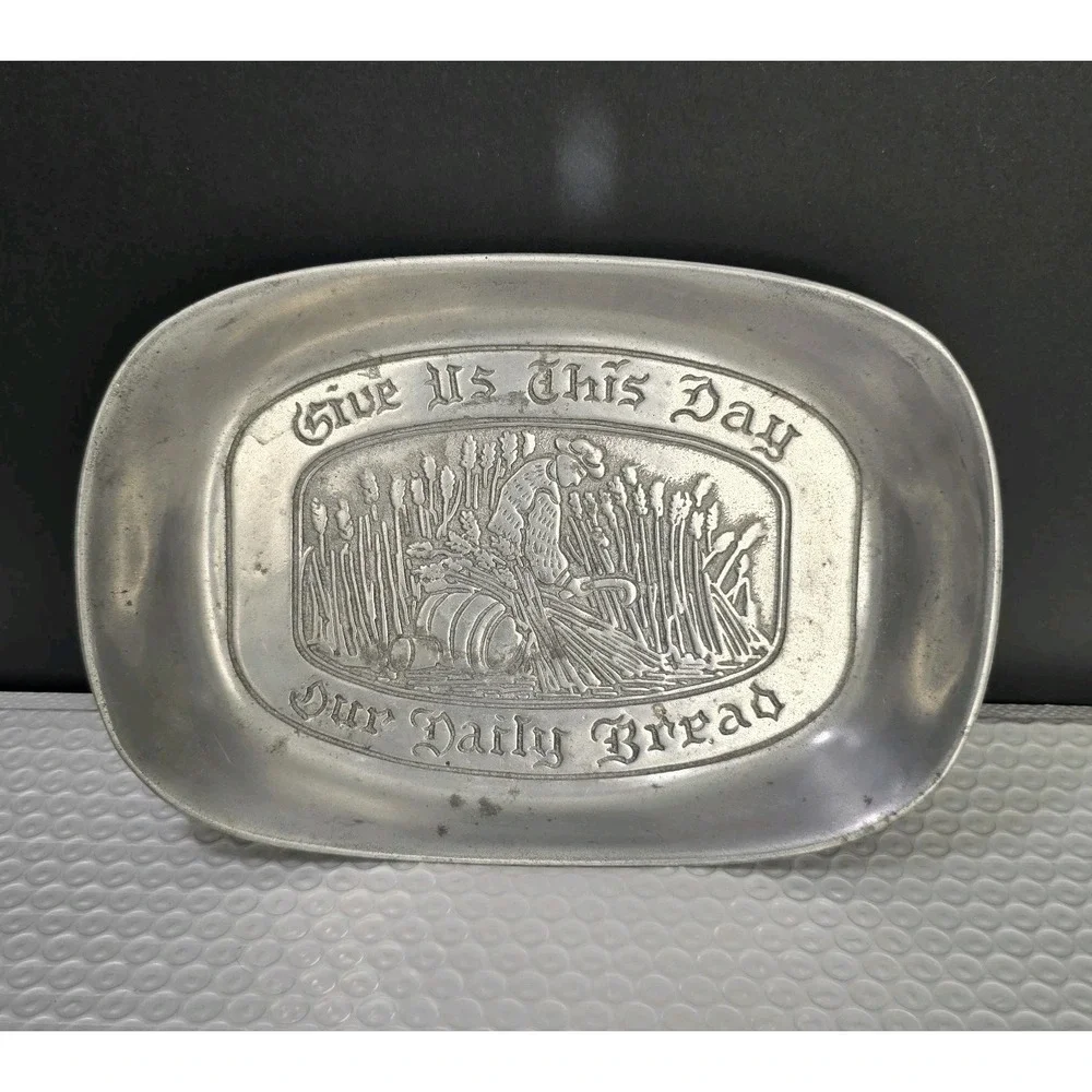 Vintage Cantrell Collection Pewter Bread Tray 